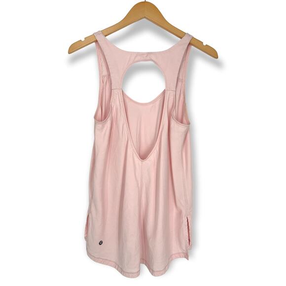 Lululemon | Sz 6 | Lululemon Peace Of Mind Tank in Pretty Pink Yoga Workout Top - Picture 2 of 9